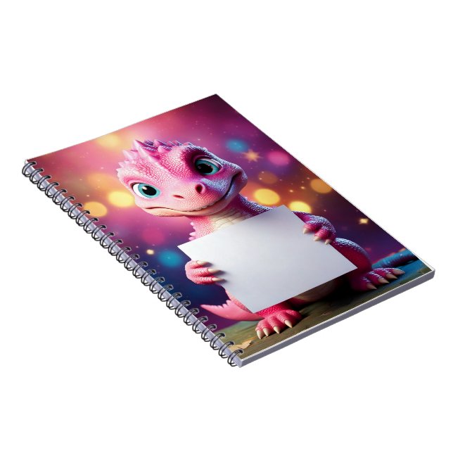 Baby notebook - Put your name - Baby Dinosaur (Right Side)