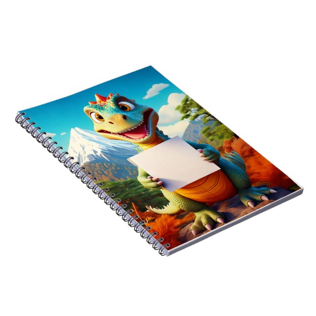 Baby notebook - Your name here - Dinosaur (Right Side)