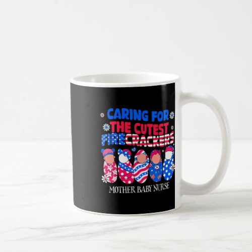 Baby Nurse Patriotic Usa Flag American Independenc Coffee Mug