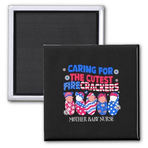 Baby Nurse Patriotic Usa Flag American Independenc Magnet