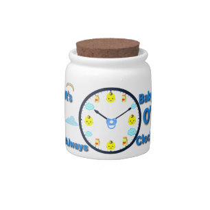 Baby O' Clock Candy Jar