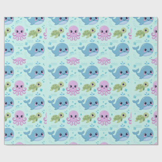 Baby Ocean Animals Wrapping Paper