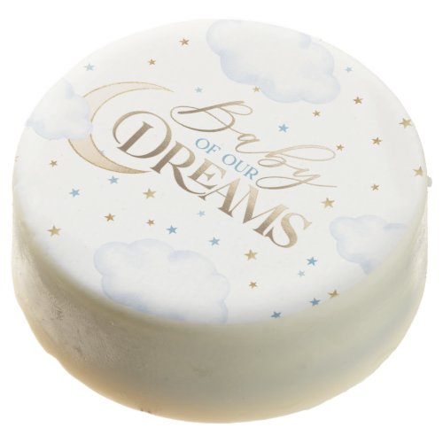 Baby of our Dreams Moon and Stars Boys Baby Shower Chocolate Covered Oreo