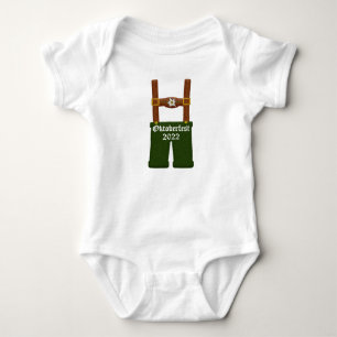Baby Oktoberfest German Lederhosen Bodysuit