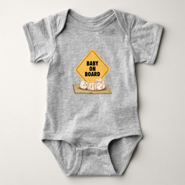 Baby on Board Baby Bodysuit (Front)