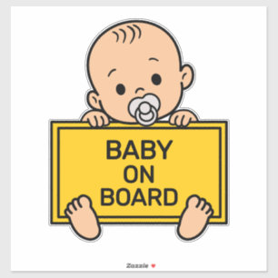 Baby on Board Baby Safety Sign Car Window Bumper Sticker