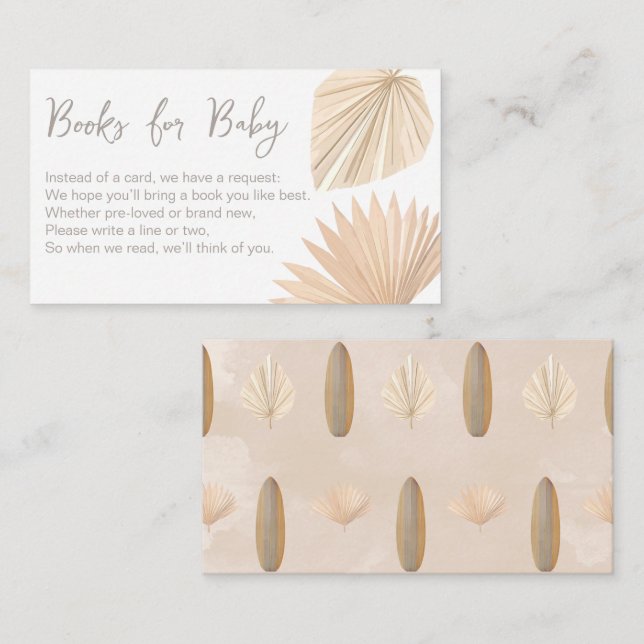 Baby on board Baby Shower Books for Baby Card (Front/Back)