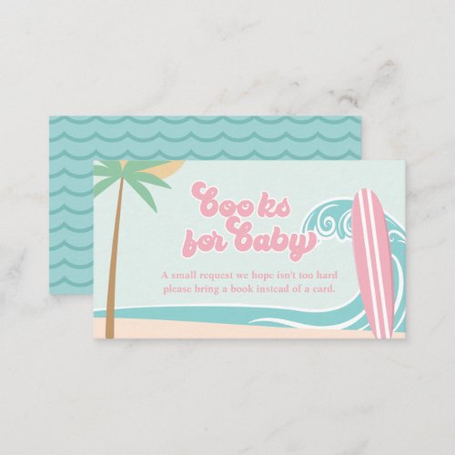 Baby on Board baby shower Books for Baby Enclosure Card