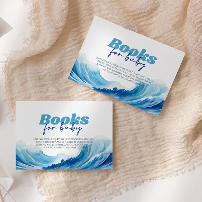 Baby on Board Baby Shower Books For Baby Enclosure Card (Creator Uploaded)