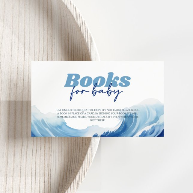 Baby on Board Baby Shower Books For Baby Enclosure Card (Creator Uploaded)