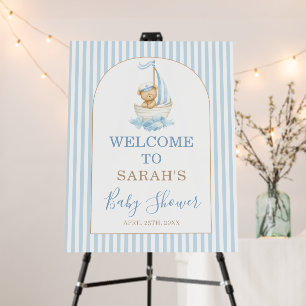 Baby on Board Baby Shower Boy Welcome Sign