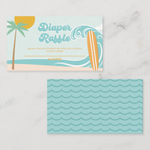Baby on Board baby shower Diaper Raffle Enclosure Card