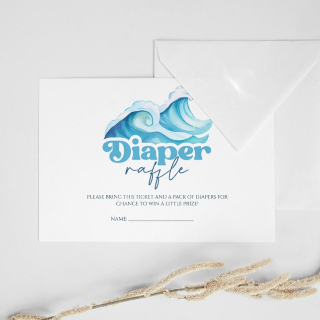 Baby on Board Baby Shower Diaper Raffle Enclosure Card (Creator Uploaded)
