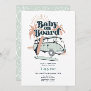 Baby on Board Baby Shower Invitation