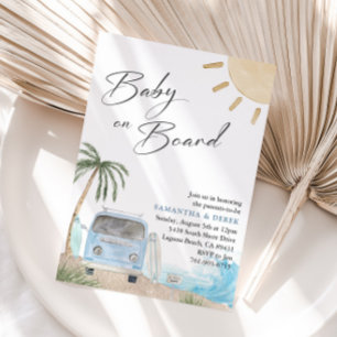 Baby On Board Baby Shower  Invitation