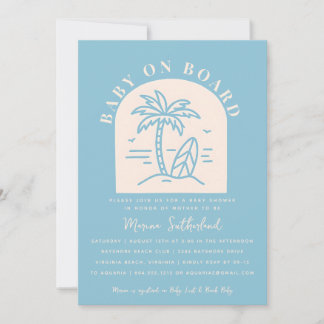 Baby on Board Baby Shower Invitation