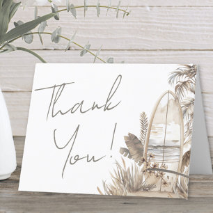 Baby On Board Baby Shower Letterpress Thank You Card