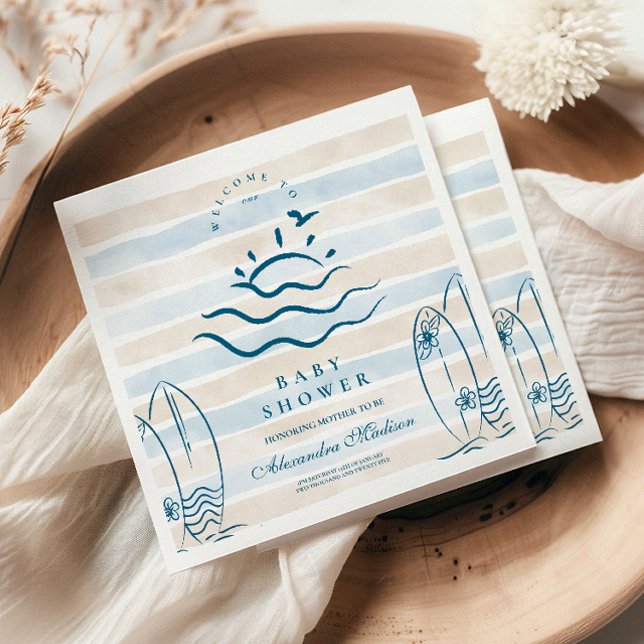 Baby on Board Baby Shower Napkins (Creator Uploaded)