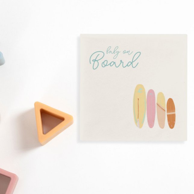 Baby on Board Baby shower Ocean Theme  Napkins (Creator Uploaded)