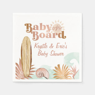 Baby on board Baby Shower Paper Plate Napkins