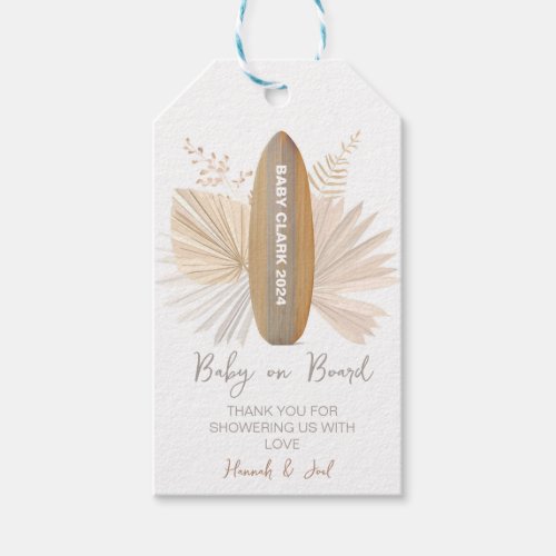 Baby on board Baby Shower Thank You Favor Gift Tags