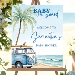 Baby On Board Baby Shower Welcome Sign Template