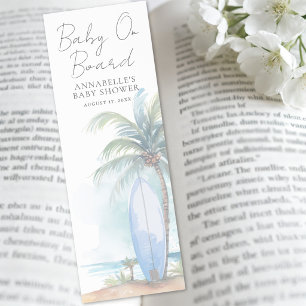 Baby On Board Beach Baby Shower Bookmarks
