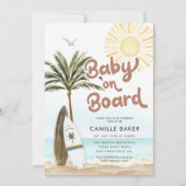 Baby on Board Beach Baby Shower Invitation (Front)