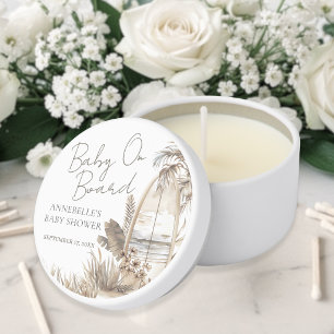 Baby On Board Beach Baby Shower Mini Candle Favors