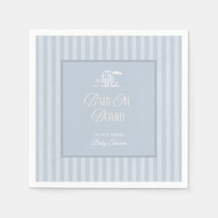 Baby on board beach baby shower napkins