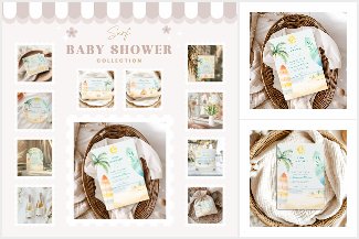 Baby on Board Beach Surf Baby Shower