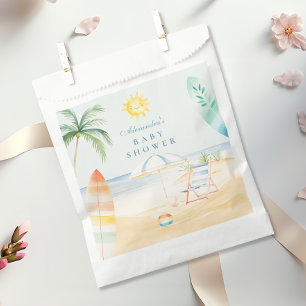 Baby on Board Beach Surf Baby Shower Favor Bag