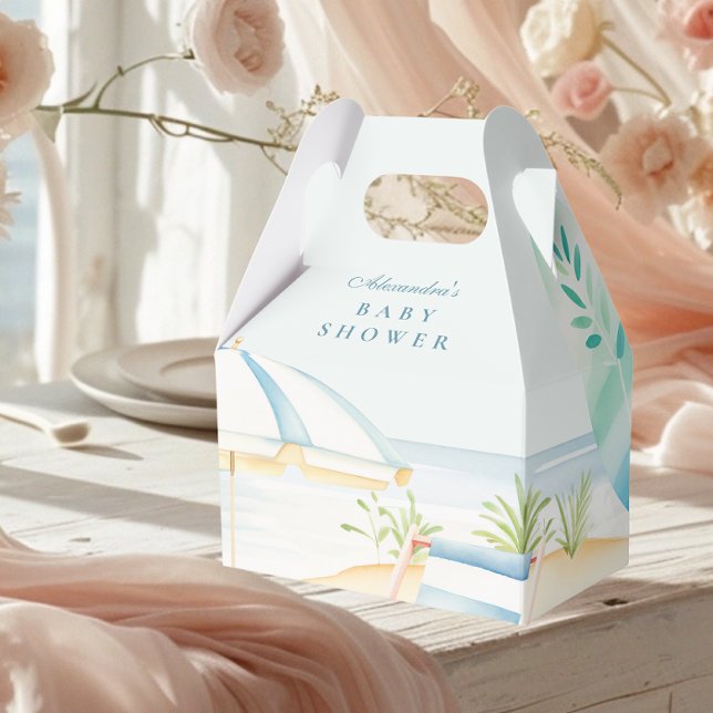 Baby on Board Beach Surf Baby Shower Favor Boxes (Creator Uploaded)