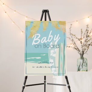 Baby on Board Beach Surf Boy Baby Shower