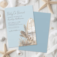 Baby On Board Blue Boho Beach Baby Shower
