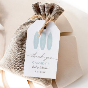 Baby shower store party favor tags