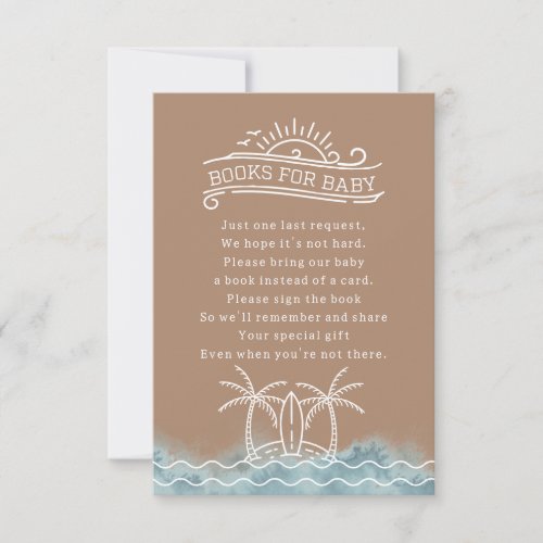 Baby On Board Book Request Neutral Baby Shower Invitation