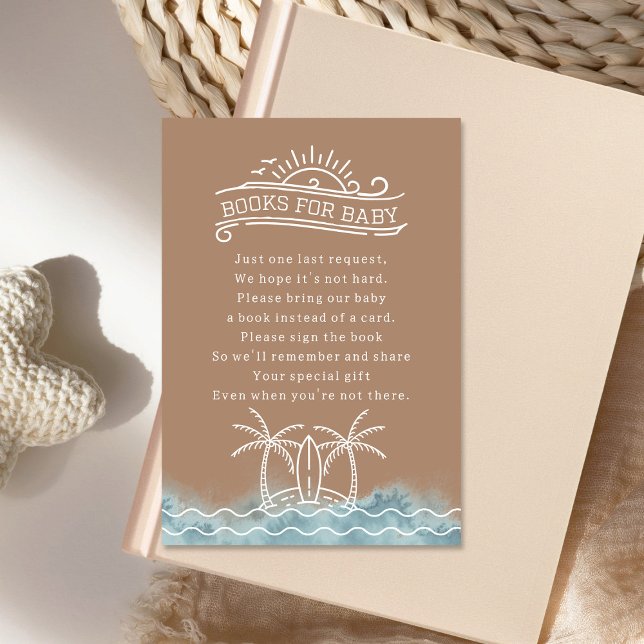 Baby On Board Book Request Neutral Baby Shower Invitation (Creator Uploaded)