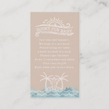 Baby On Board Book Request Pink Baby Shower