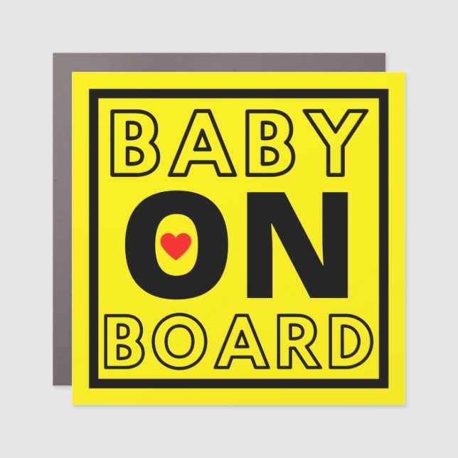 Baby on Board  Car Magnet (Front)