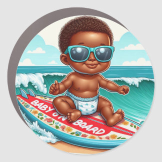 Baby on board car magnet