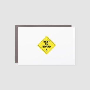 Baby on board car magnet