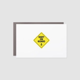 Baby on board car magnet