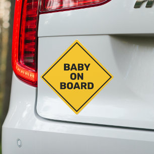 Baby on Board Car Magnet   Child Safety Sign