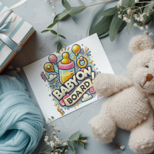 Baby on Board Celebration Postcard