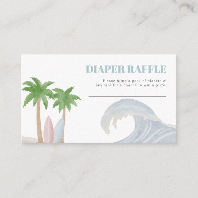 Baby on Board Diaper Raffle Card (Front)