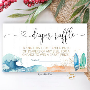 Baby on Board Diaper raffle Request Enclosure Card