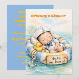 Baby on Board Digital Download Shower Invite