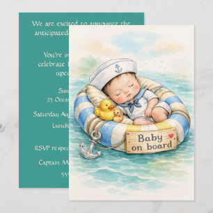 Baby on Board Digital Download Shower Invite