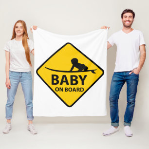 Baby on Board Fleece Blanket